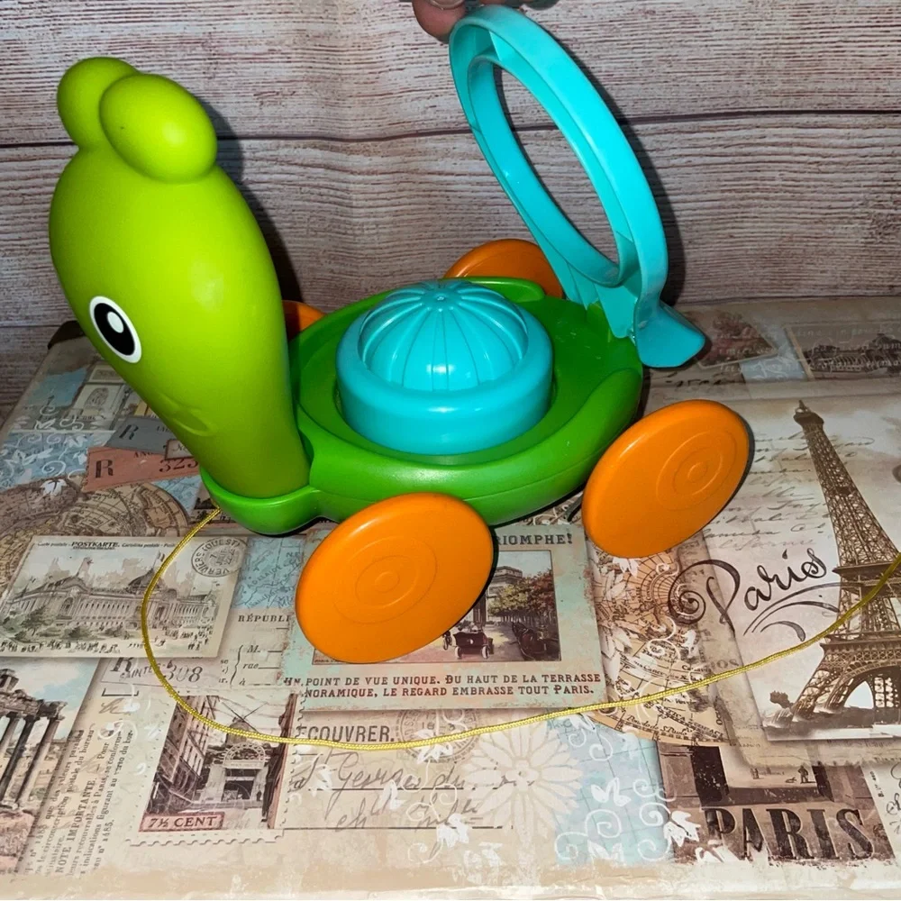 B kids Sensory Senso Snail Pull Stacking 9+ month Baby Toy learning play turtle*